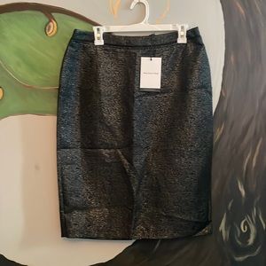 Shiny WHO WHAT WEAR pencil skirt